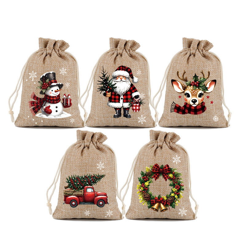 Christmas Drawstring Gift Bags🧦🎅