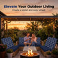 Refresh Patio Instantly! No-Replace Stretch-Fit Cushion Covers