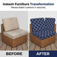 Refresh Patio Instantly! No-Replace Stretch-Fit Cushion Covers