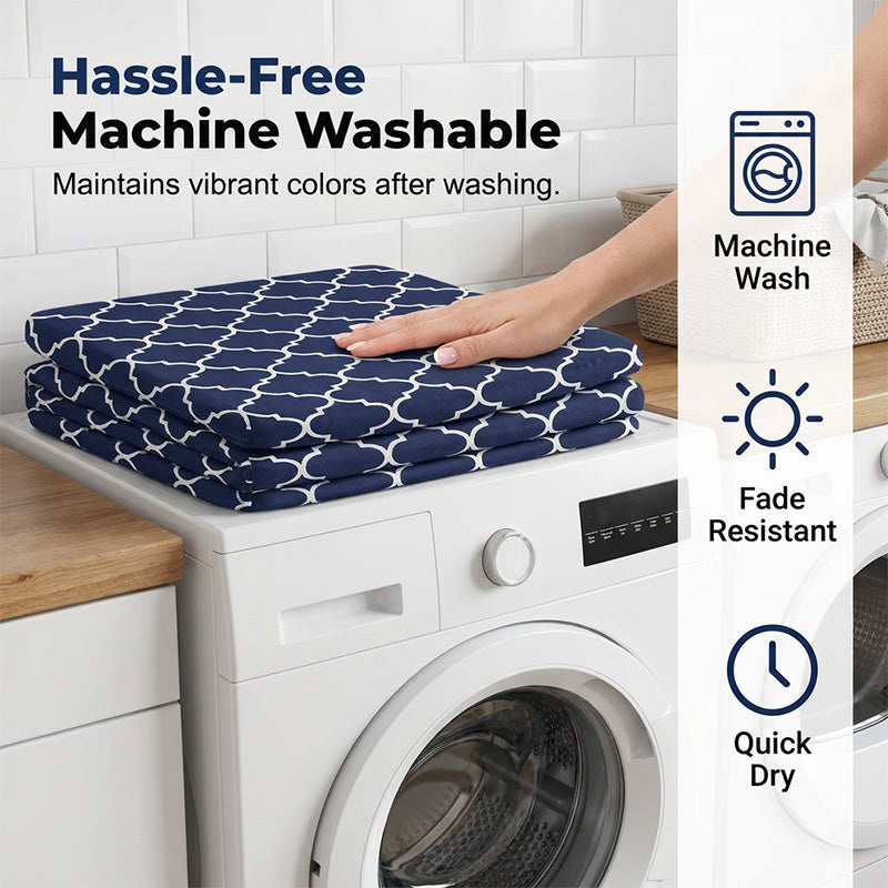 Refresh Patio Instantly! No-Replace Stretch-Fit Cushion Covers