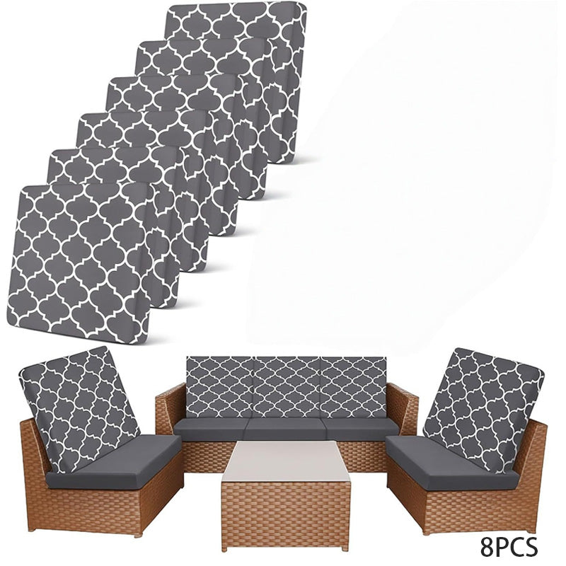 Refresh Patio Instantly! No-Replace Stretch-Fit Cushion Covers