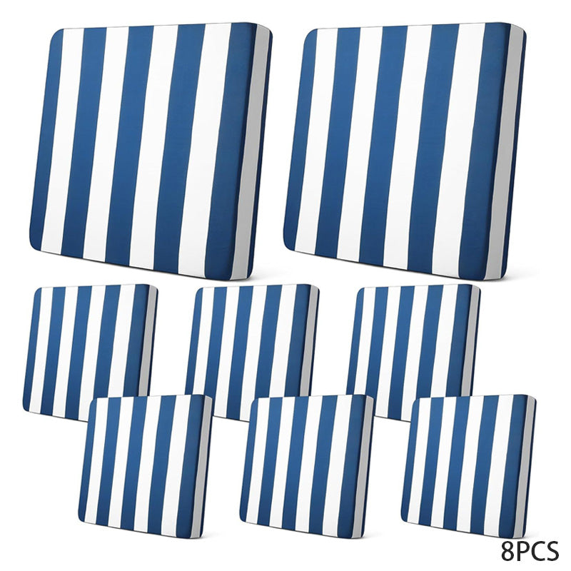 Refresh Patio Instantly! No-Replace Stretch-Fit Cushion Covers