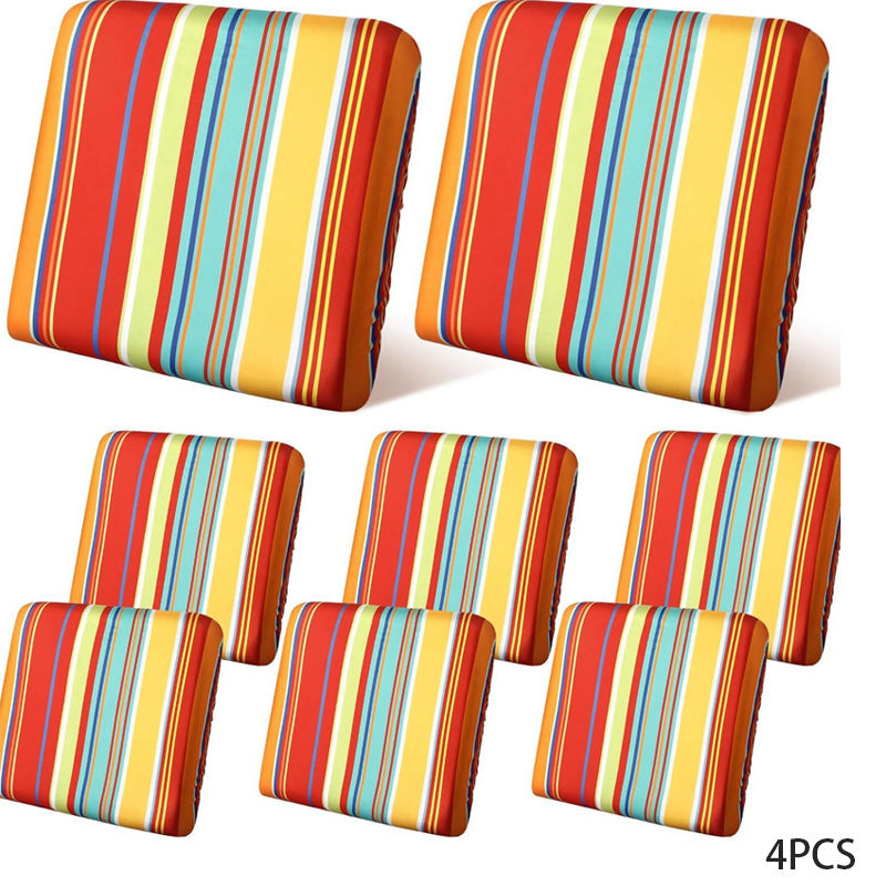 Refresh Patio Instantly! No-Replace Stretch-Fit Cushion Covers