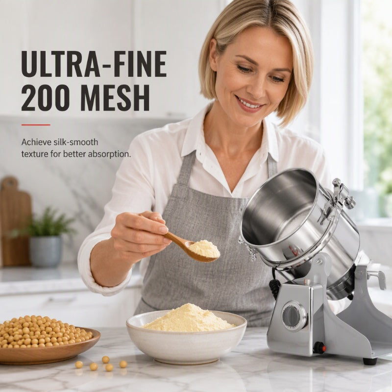 Grind Anything Instantly! No-Stall Multi-Blade Electric Grinder