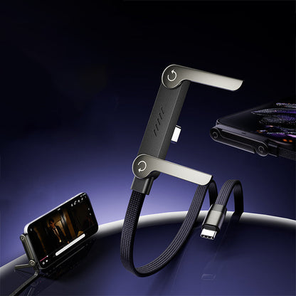 Charge Faster & Hands-Free Instantly! 240W 2-in-1 USB-C Stand Cable