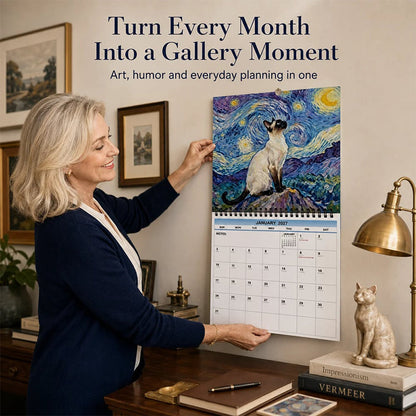 Plan 2027 Instantly! No-Boring Funny Cat Meme Calendar