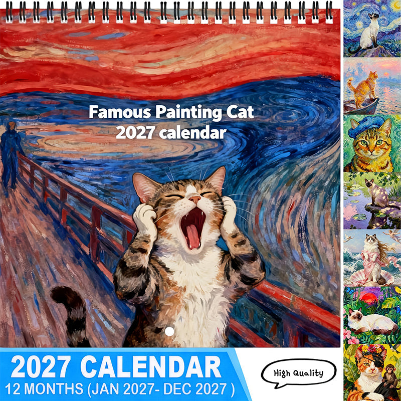 Plan 2027 Instantly! No-Boring Funny Cat Meme Calendar