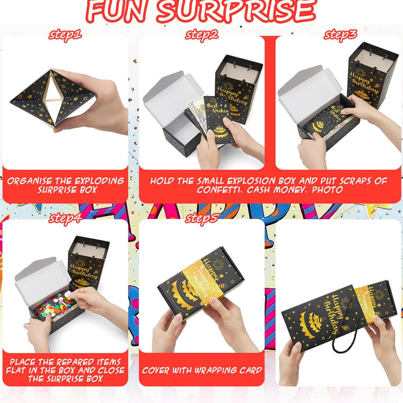 Surprise Any Gift Instantly! No-Wrap Pop-Up Box Set