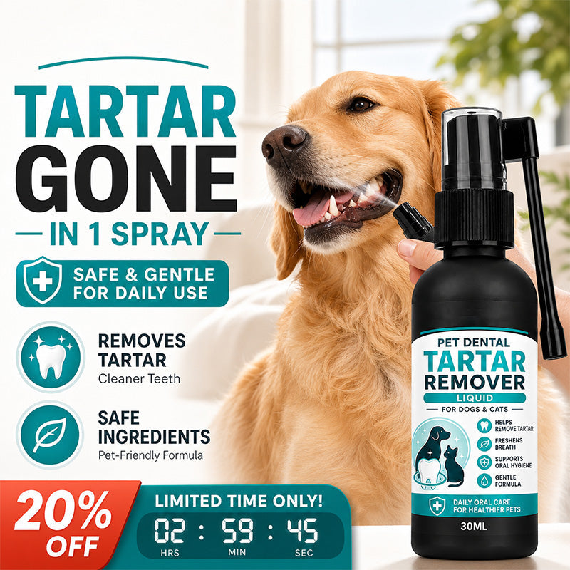 Clean Pet Teeth Instantly! No-Brush Fresh-Breath Dental Spray