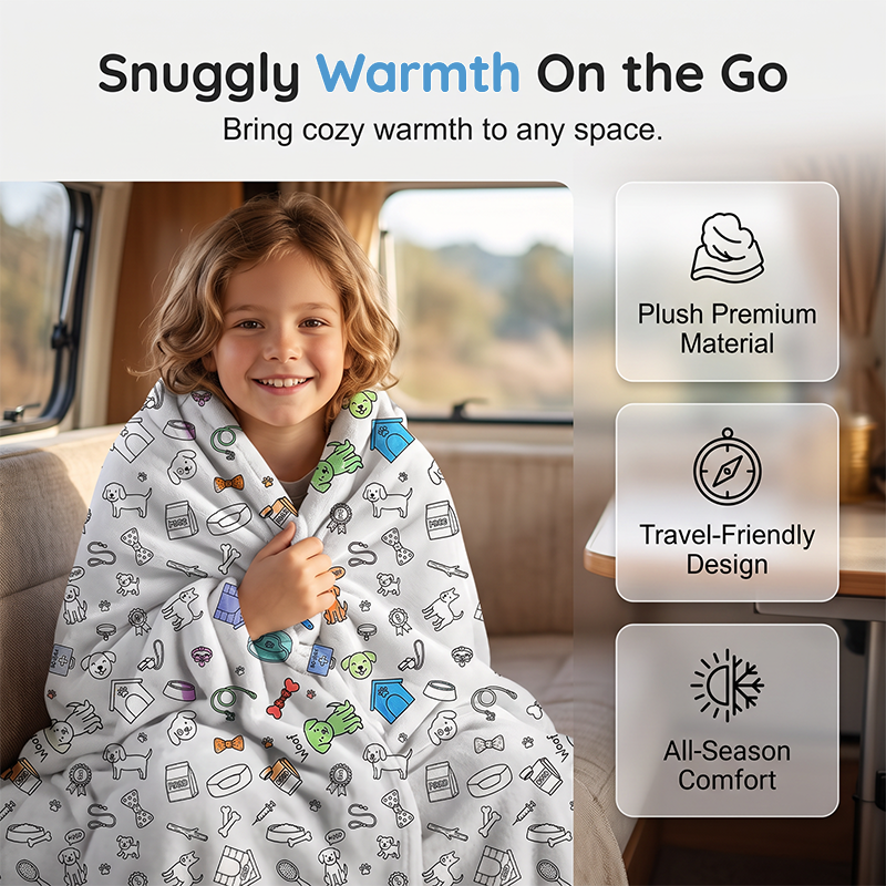 Color & Cuddle Instantly! No-Fade Washable DIY Blanket Kit