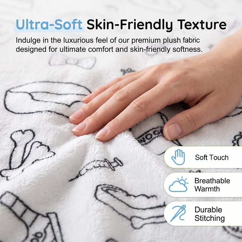 Color & Cuddle Instantly! No-Fade Washable DIY Blanket Kit