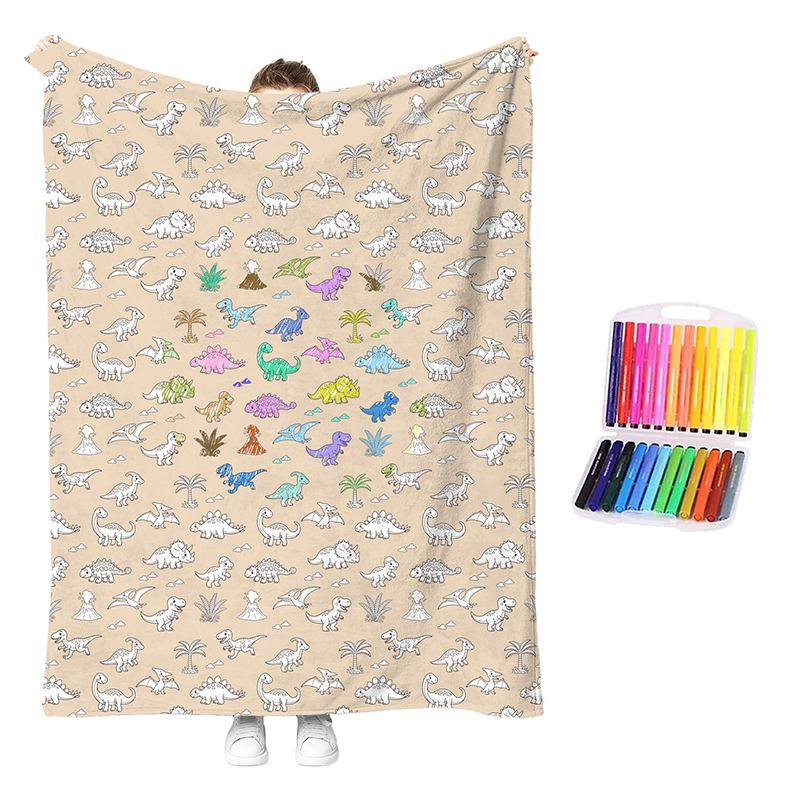 Color & Cuddle Instantly! No-Fade Washable DIY Blanket Kit