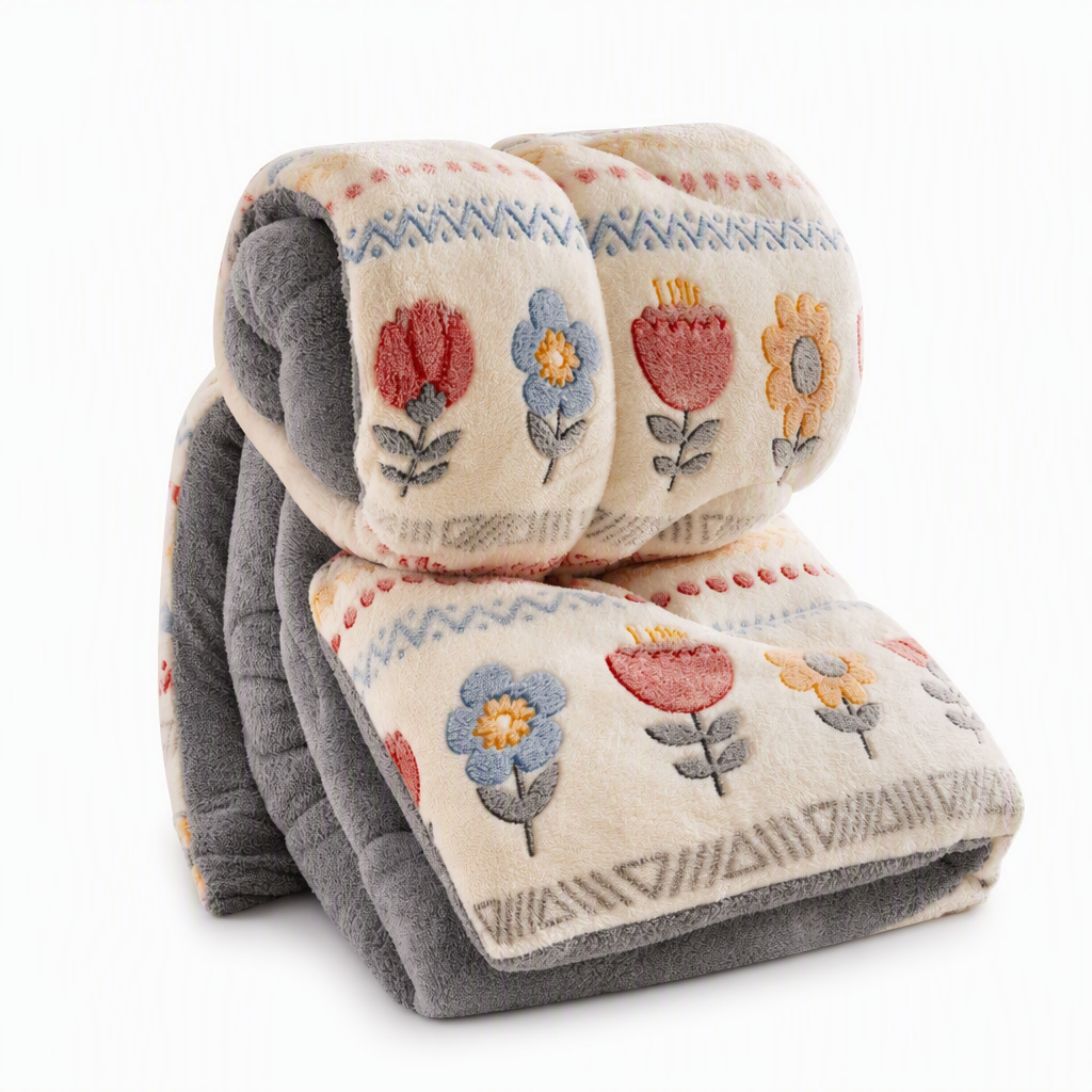Sleep Warm Instantly! Double-Sided Velvet & Lamb Fleece Winter Quilt