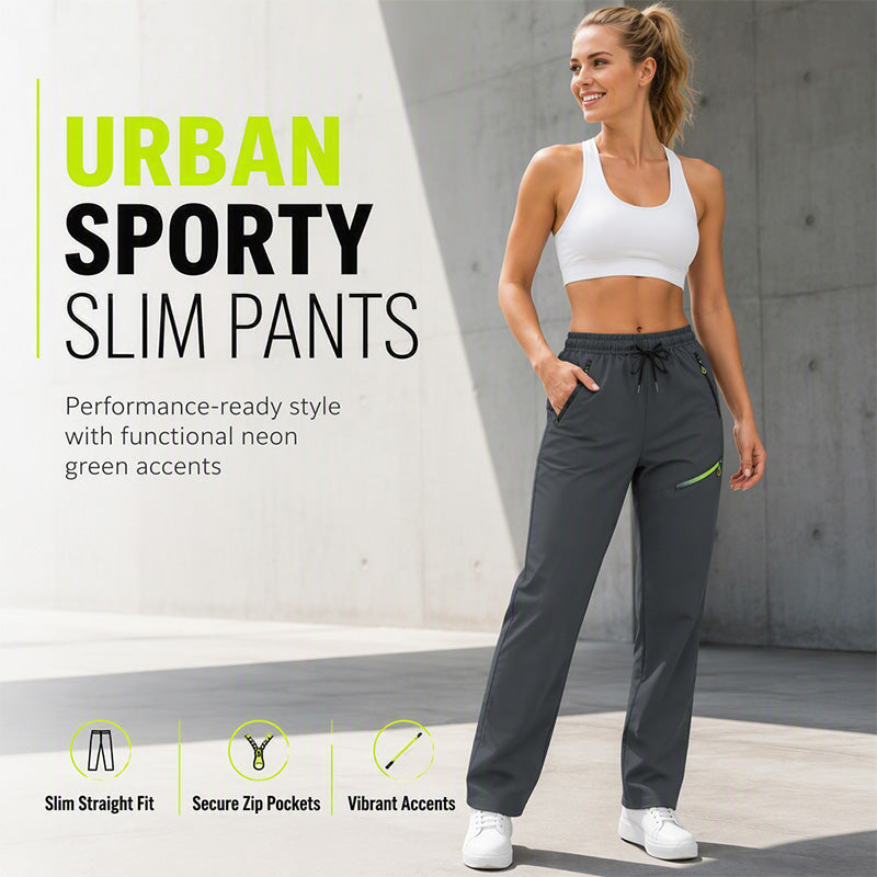 Move Freely Instantly! No-Bounce Zipper-Pocket Athletic Pants