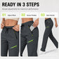 Move Freely Instantly! No-Bounce Zipper-Pocket Athletic Pants