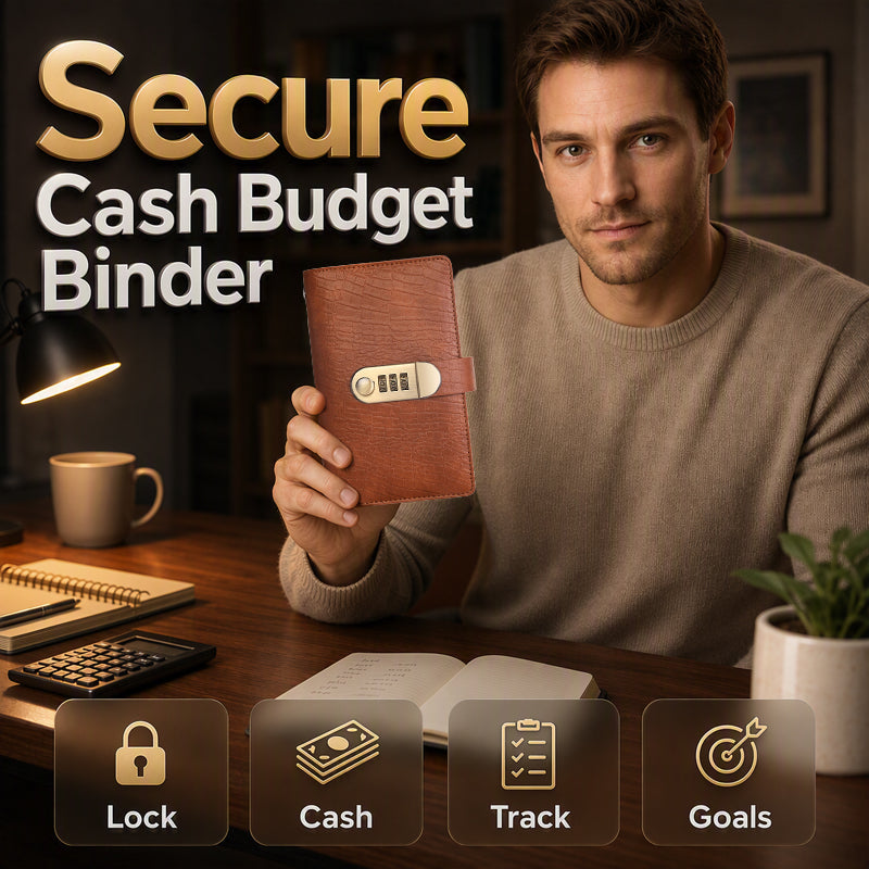 Organize Cash Instantly! No-Peek Lockable Budget Binder