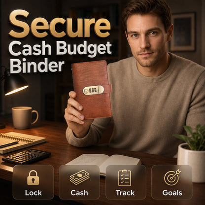 Organize Cash Instantly! No-Peek Lockable Budget Binder