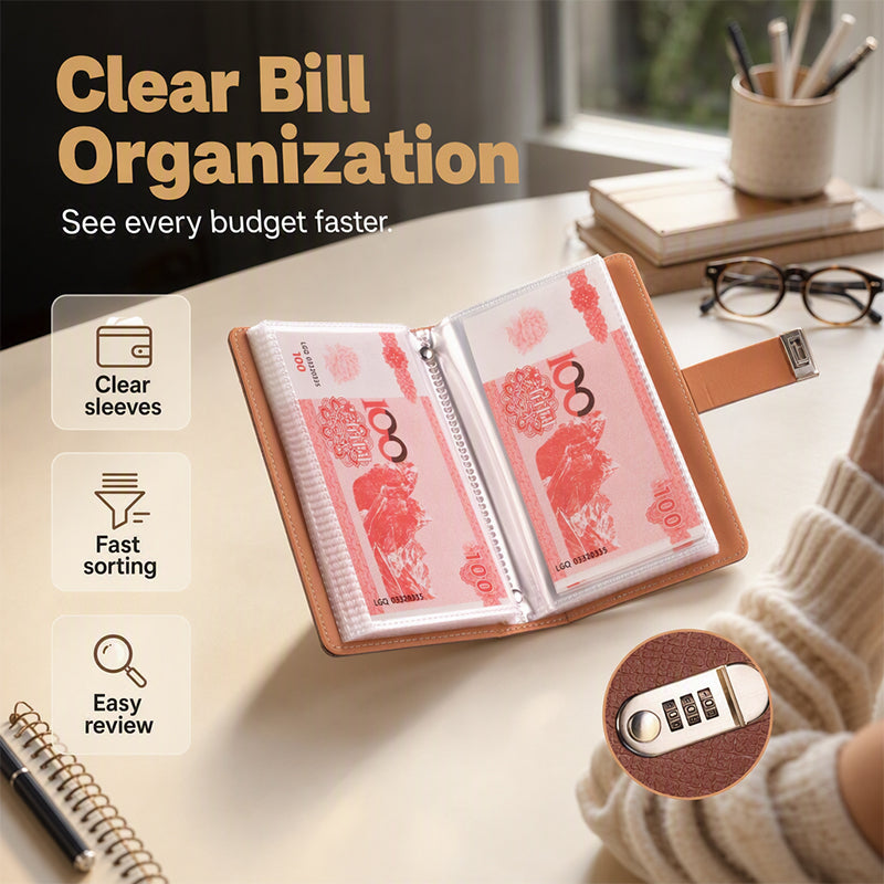 Organize Cash Instantly! No-Peek Lockable Budget Binder