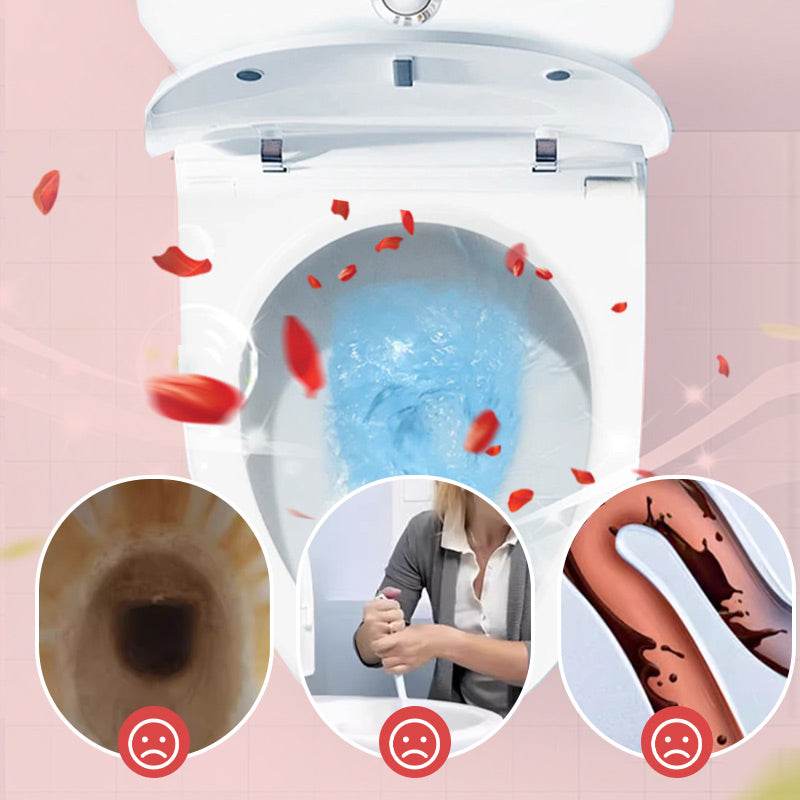 Deep Clean Toilet Bowls Instantly! 500ML Rose Scent Bathroom Cleaner
