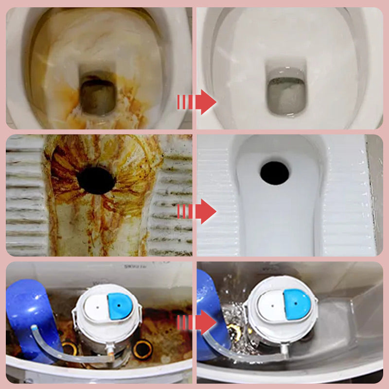 Deep Clean Toilet Bowls Instantly! 500ML Rose Scent Bathroom Cleaner
