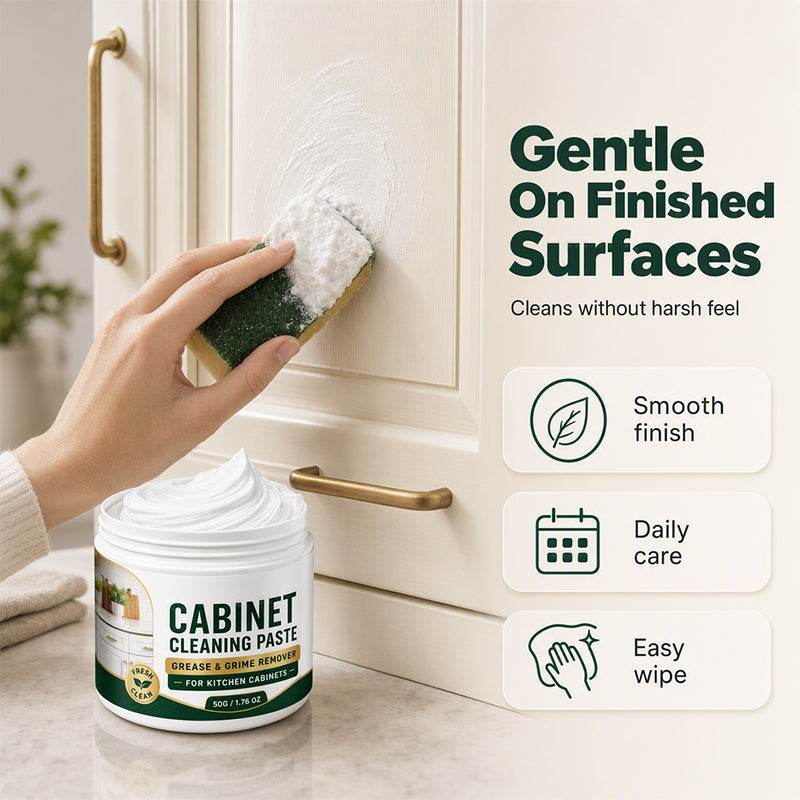 Clean Cabinets Instantly! No-Scratch Grease-Cutting Paste