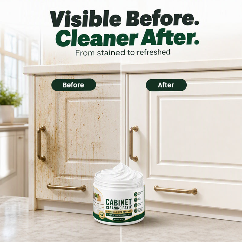 Clean Cabinets Instantly! No-Scratch Grease-Cutting Paste