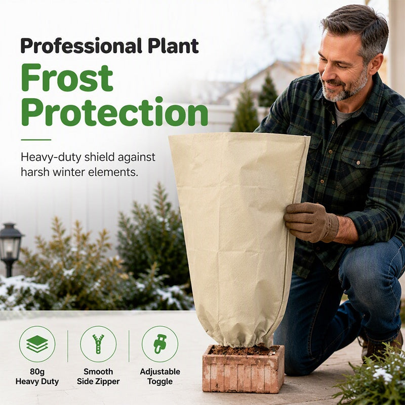 Protect Plants Instantly! No-Tear Thermal Freeze Cover