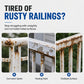 Refresh Railings Instantly! No-Drip White Anti-Rust Touch-Up Spray