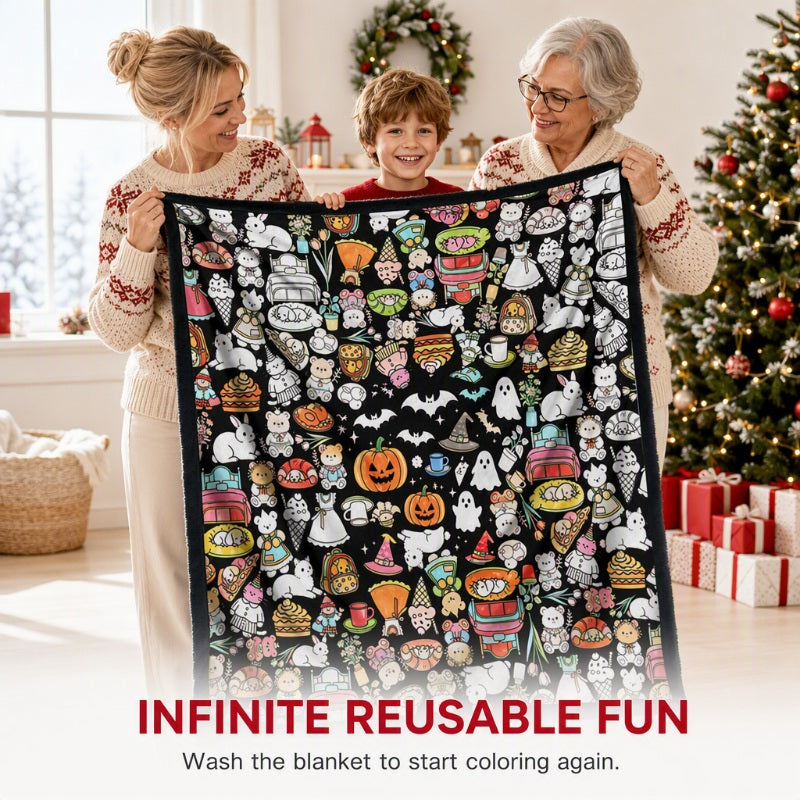 Color & Cuddle Instantly! No-Bleed DIY Fleece Blanket