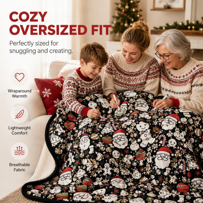 Color & Cuddle Instantly! No-Bleed DIY Fleece Blanket