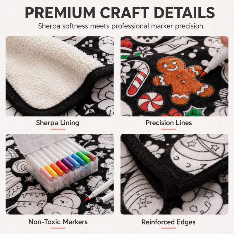 Color & Cuddle Instantly! No-Bleed DIY Fleece Blanket