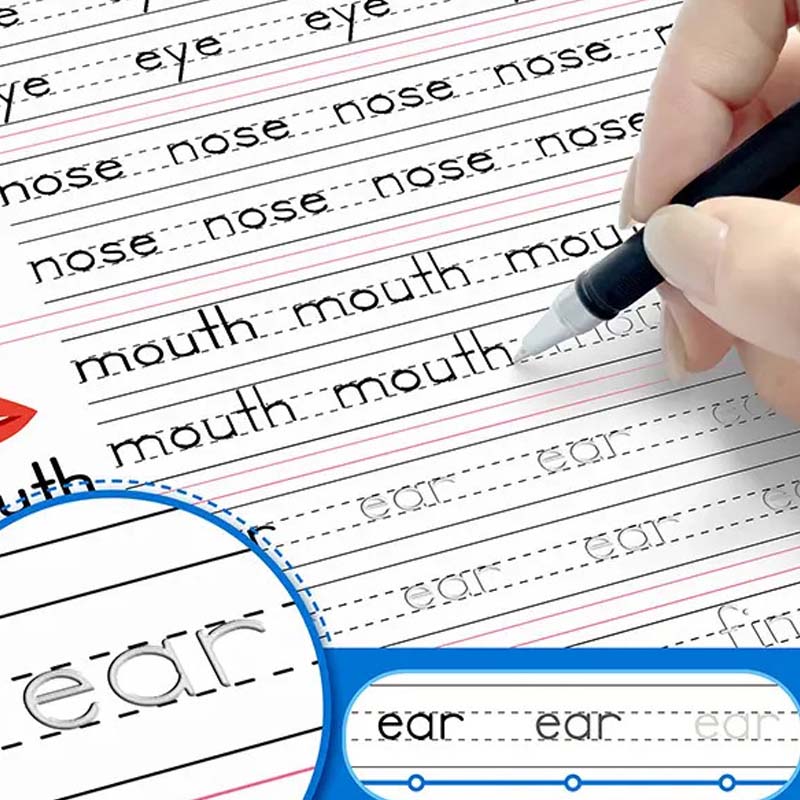 Master Writing Instantly! No-Guess Grooved Copybook Set