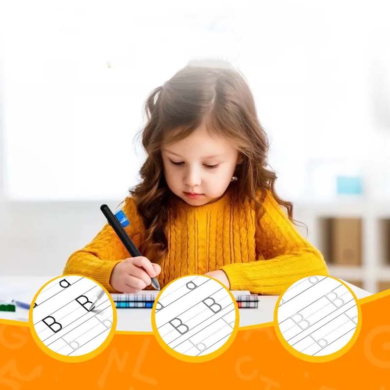 Master Writing Instantly! No-Guess Grooved Copybook Set