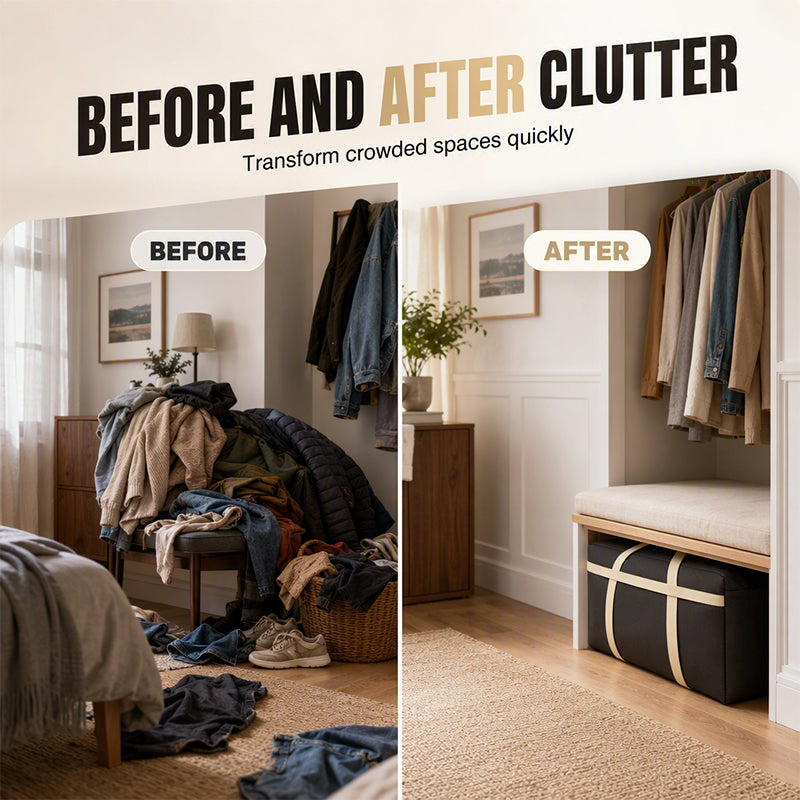 Declutter Bulky Clutter Instantly! Water-Resistant Large Storage Bag