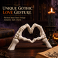 Add Gothic Charm Instantly! Skeleton Heart Hand Ornament