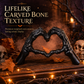 Add Gothic Charm Instantly! Skeleton Heart Hand Ornament