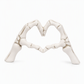 Add Gothic Charm Instantly! Skeleton Heart Hand Ornament