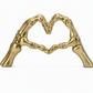 Add Gothic Charm Instantly! Skeleton Heart Hand Ornament