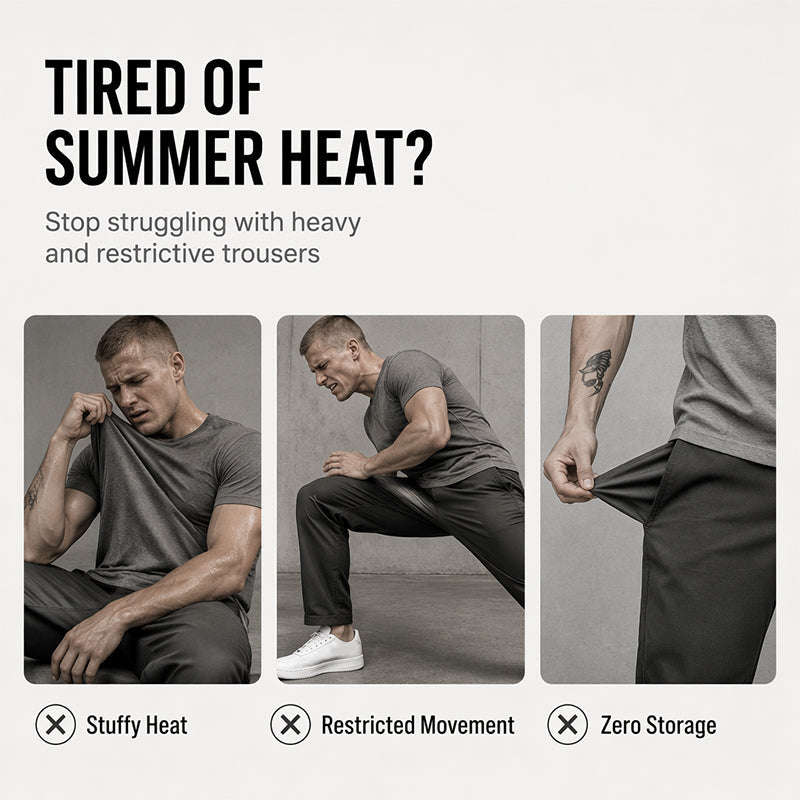 Carry More Instantly! No-Bulk Breathable Cargo Pants