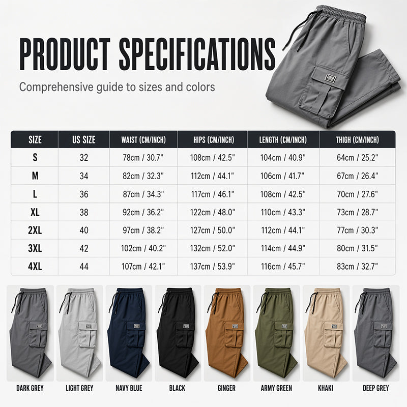 Carry More Instantly! No-Bulk Breathable Cargo Pants