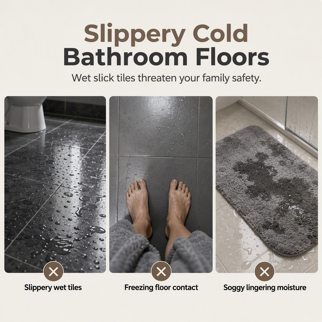 Step Into Luxury Instantly! No-Slip Cloud-Soft Bath Mat