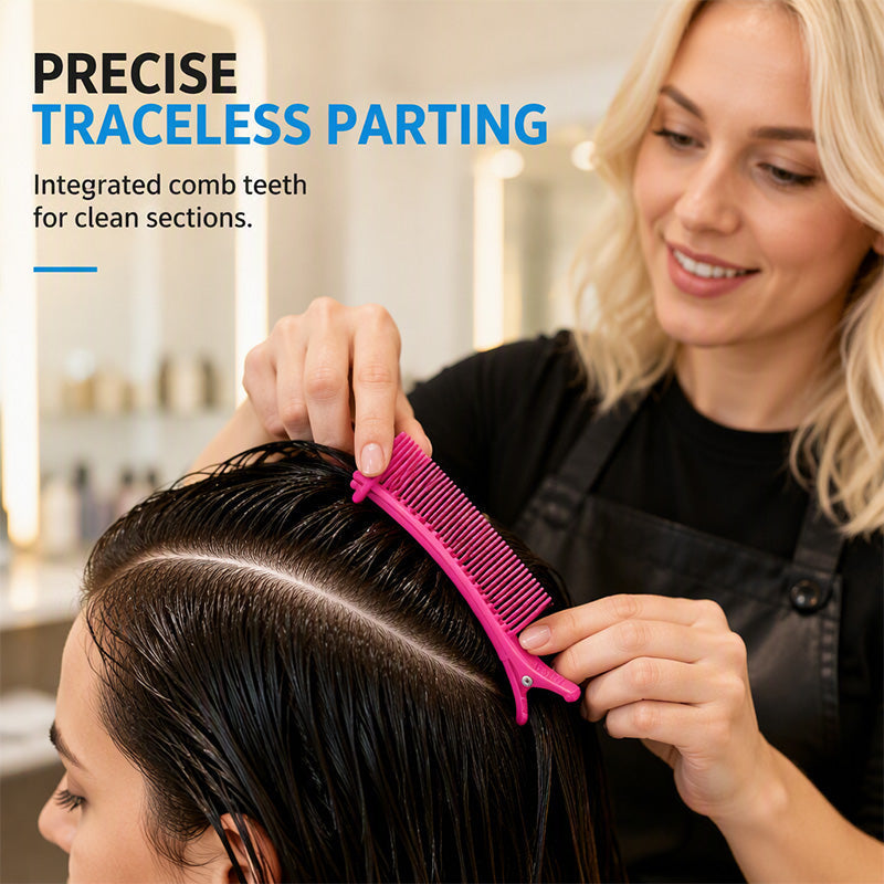 Section Hair Instantly! No-Slip Salon-Grade Comb Clips