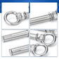 Anchor Anything Instantly! No-Rust 6-Size Expansion Eye Bolt Set