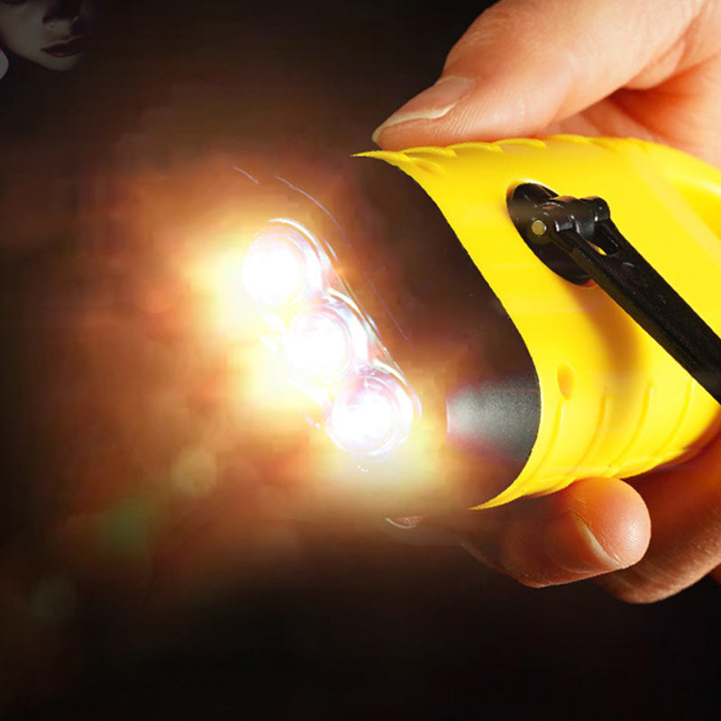 Stay Lit Anywhere! No-Battery Solar Crank Flashlight