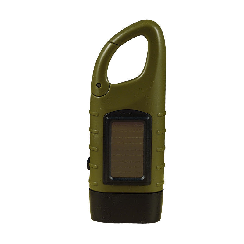 Stay Lit Anywhere! No-Battery Solar Crank Flashlight