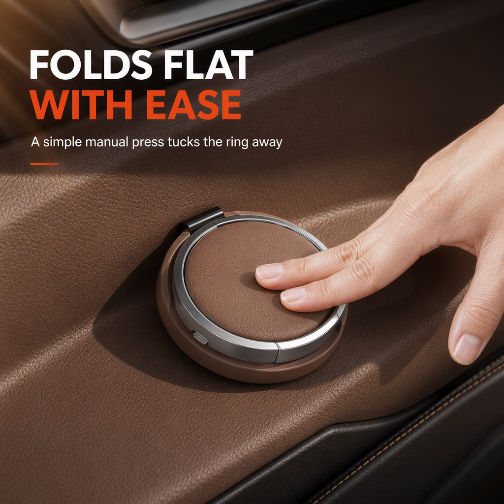 Add Storage Instantly! No-Drill Fold-Flat Car Cup Holder