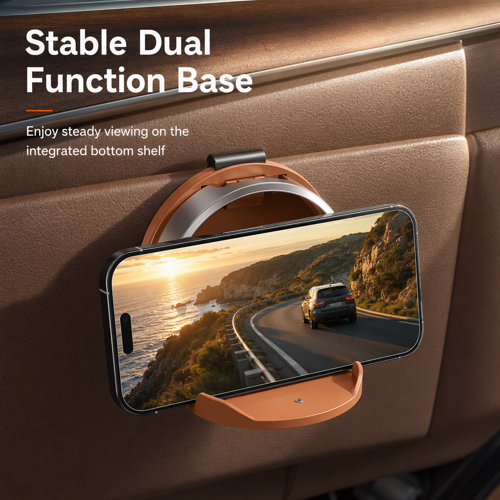 Add Storage Instantly! No-Drill Fold-Flat Car Cup Holder