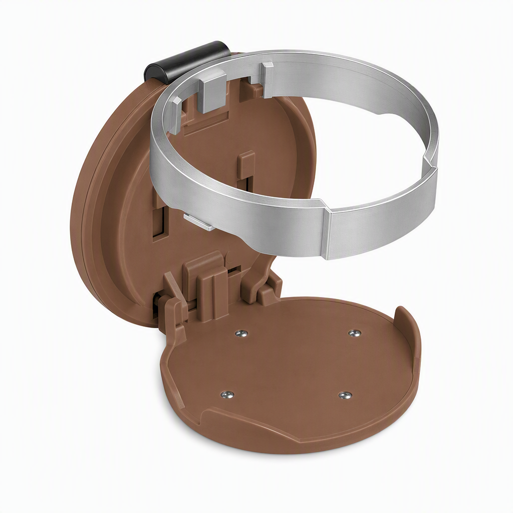 Add Storage Instantly! No-Drill Fold-Flat Car Cup Holder