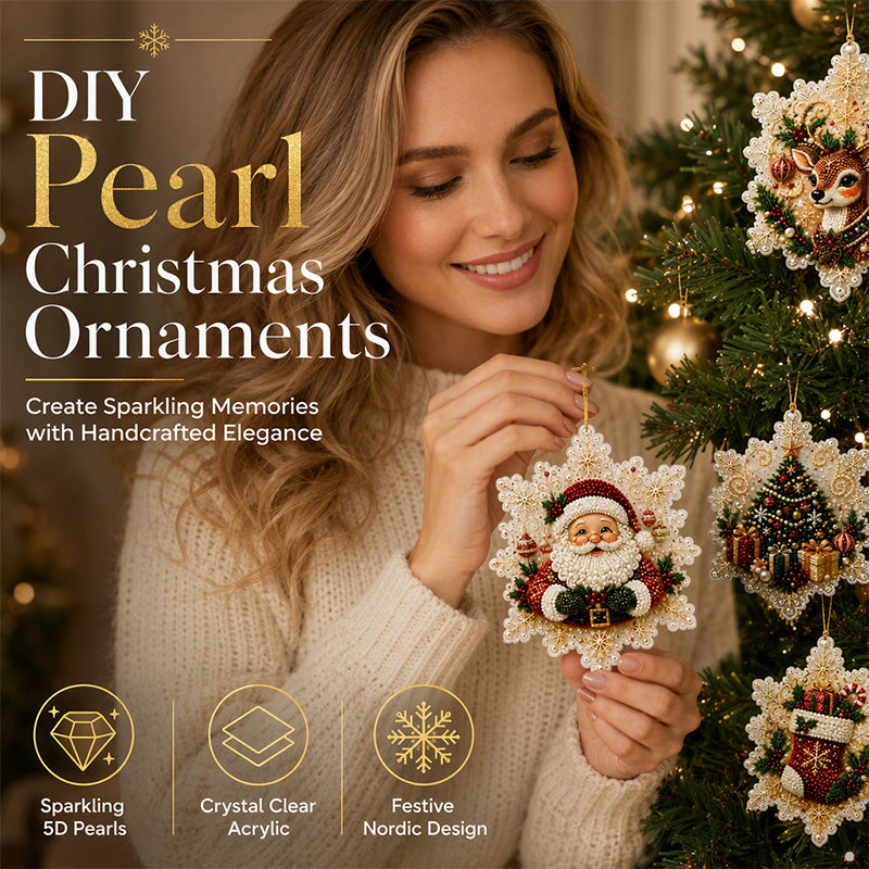 Craft Sparkling Decor Instantly! No-Mess 5D Pearl Ornament Kit