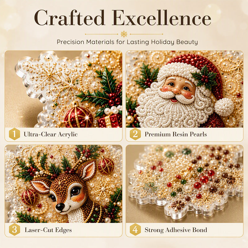 Craft Sparkling Decor Instantly! No-Mess 5D Pearl Ornament Kit